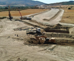 Строительство новой дороги Тбилиси-Сагареджо идет полным ходом
